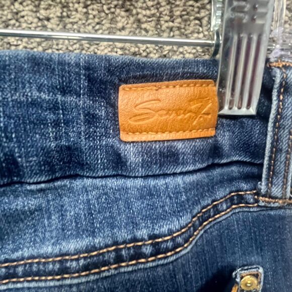 Seven7 Tummyless Skinny Jeans Womens Size 6 Blue Denim Cotton Stretch High Rise - Picture 16 of 16